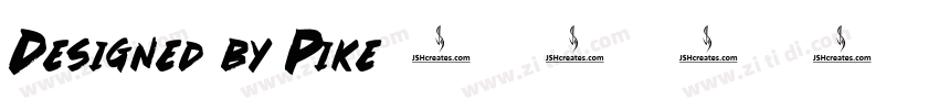 Designed by Pike字体转换